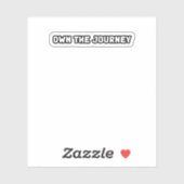 Sticker Propre Voyage Autonomisation Vie Cible (Feuille)