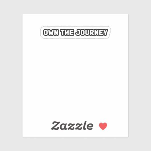 Sticker Propre Voyage Autonomisation Vie Cible (Feuille)