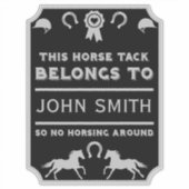 Sticker Propriétaire De Cabine D'Équitation (Devant)