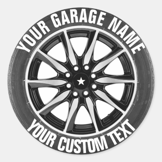 Sticker Propriétaire Du Garage Ou De La Réparation (Devant)