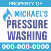 Sticker Propriété de lavage sous pression (Devant)