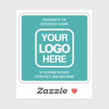 Propriété De L'Entreprise | Sarcelle | Logo blanc