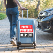 Sticker Propriété privée Rester en dehors (Valise Insitu)