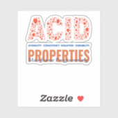 Sticker Propriétés ACID dans l'autocollant de programmatio (Feuille)