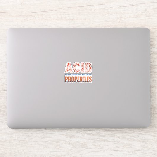 Sticker Propriétés ACID dans l'autocollant de programmatio (Ordinateur)