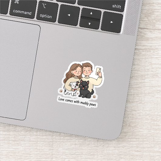Sticker Prosperity Paws: The Ultimate Couple & Pet  (Détail)