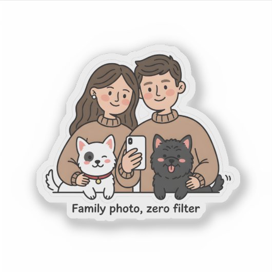Sticker Prosperity Paws: The Ultimate Couple & Pet  (Devant)