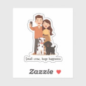 Sticker Prosperity Paws: The Ultimate Couple & Pet Abundan (Feuille)