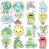 Sticker Protection De l'environnement pour enfants (Devant)