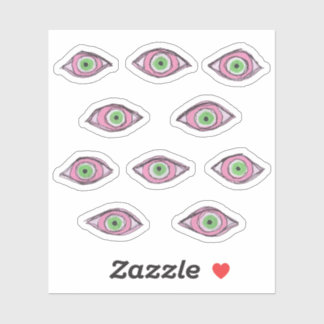Sticker Protection des yeux verts OBUHLISK