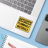 Sticker Protection Matières inflammables (Ordinateur portable avec iPhone)