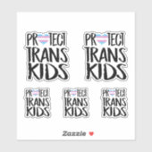 STICKER PROTÉGER LES ENFANTS TRANS (Feuille)