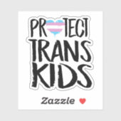 STICKER PROTÉGER LES ENFANTS TRANS (Feuille)