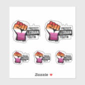 Sticker Protéger les jeunes lesbiennes (Feuille)