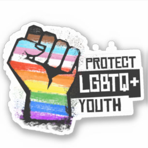 Sticker Protéger les jeunes LGBTQ