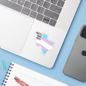 Sticker Protéger les jeunes trans du Texas (Ordinateur portable avec iPhone)