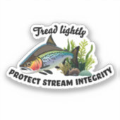 Sticker Protéger l'intégrité des cours d'eau Truite arc-en (Recto)