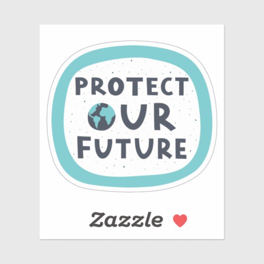 Sticker Protéger notre avenir (Feuille)