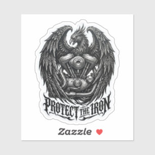 Sticker Protégez l'autocollant du moteur Iron Phoenix