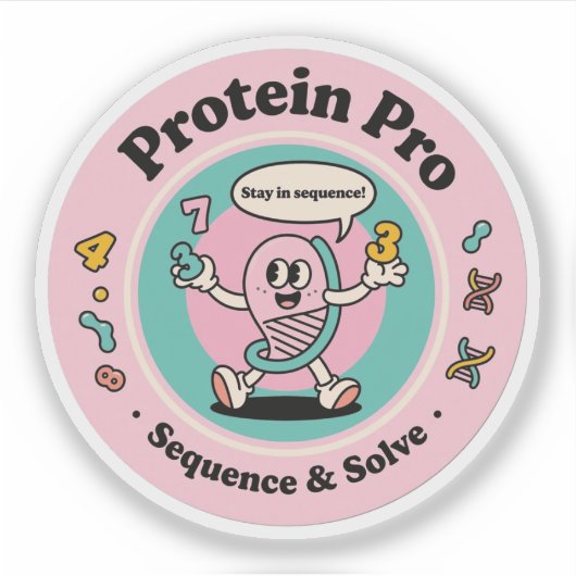 Sticker Protein Pro Séquences de mastering et Puzzles de r (Devant)