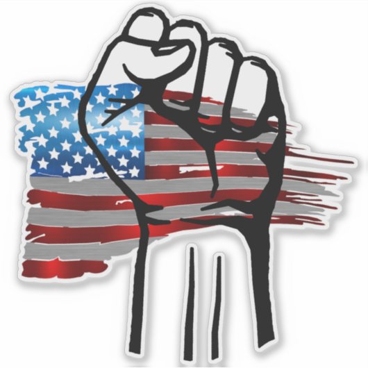 STICKER PROUD AMERICAN (Devant)