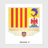 Sticker Provence-Alpes-Côte d'Azur (Feuille)