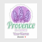 Sticker Provence Rétro Lavande Côte d'Azur France (Feuille)