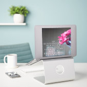 Sticker Proverbes 3:5-6 (Ordinateur portable sur le bureau)