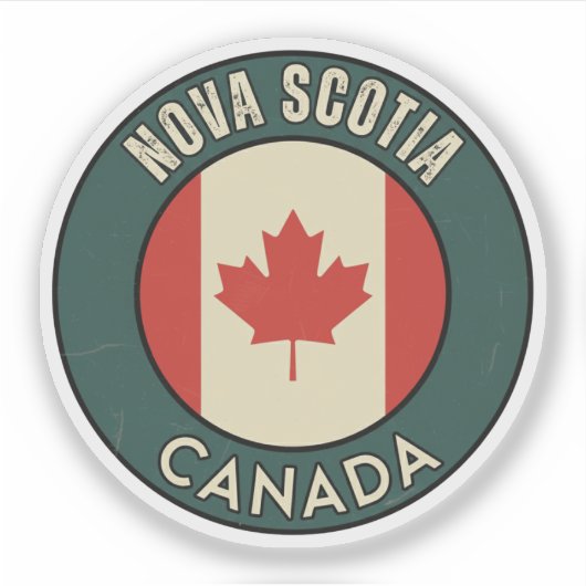 Sticker Province de Nouvelle-Écosse Canada (Devant)