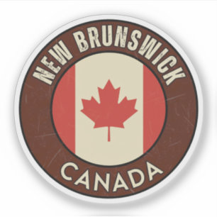Sticker Province du Nouveau-Brunswick Canada