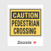 Sticker Prudence passage piétonnier (Feuille)