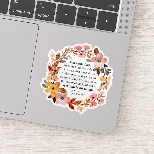Sticker Psalm 27:4 One Thing I Ask (Détail)
