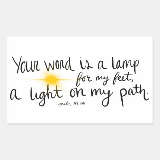Sticker Psaum 119:105 (Devant)