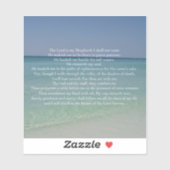 Sticker Psaume 23 Le Seigneur est Mon Berger Belle Plage (Feuille)