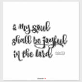 Sticker Psaumes Joyeuse Bible Verse (Feuille)