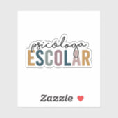 Sticker Psicóloga Escolar | Psychologue scolaire (Feuille)