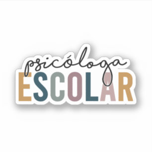 Sticker Psicóloga Escolar Psychologue scolaire