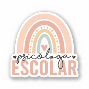 Sticker Psicóloga Escolar Psychologue scolaire