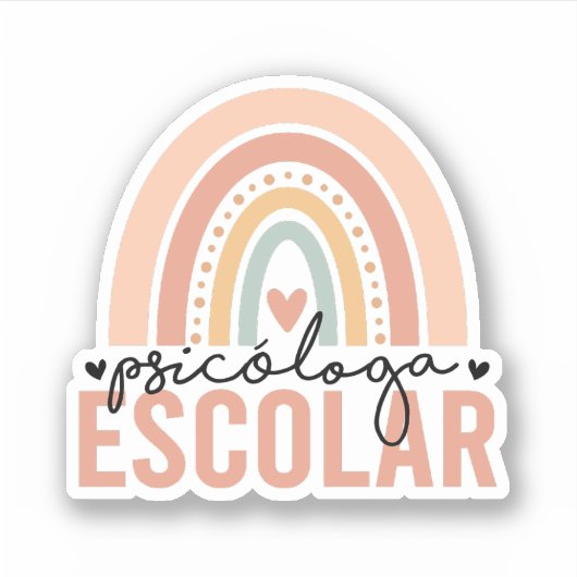 Sticker Psicóloga Escolar | Psychologue scolaire (Devant)