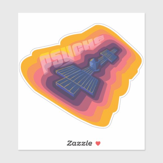 Sticker Psyche-Delic Spacecraft (Feuille)