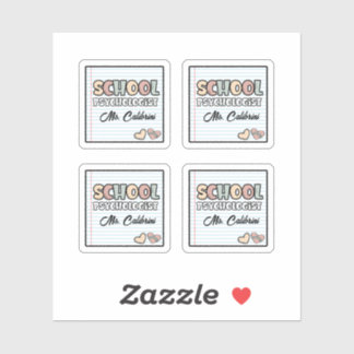 Sticker Psychologue de l'école de papier Carnet mignon