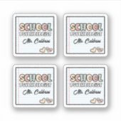 Sticker Psychologue de l'école de papier Carnet mignon (Devant)