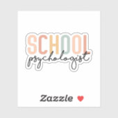 Sticker Psychologue scolaire | Étudiant en psychologie sco (Feuille)