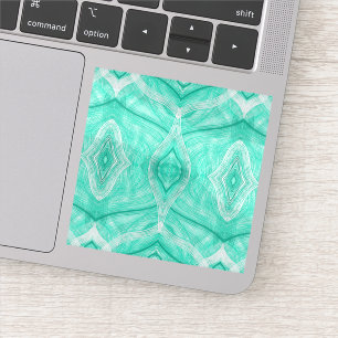 Sticker Psychomachia Vert Abstrait Art Aquarelle