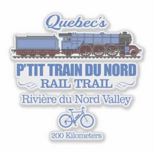 Sticker P'tit Train du Nord (RT2) (Devant)