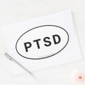 Sticker PTSD Oval (Enveloppe)