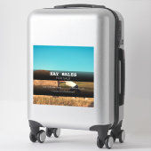 Sticker publicitaire de la société Hay Bales (Sur valise)