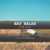 Sticker publicitaire de la société Hay Bales (Devant)