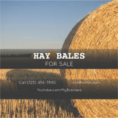 Sticker publicitaire de la société Hay Bales (Devant)