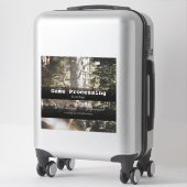 Sticker publicitaire du véhicule de traitement de  (Sur valise)